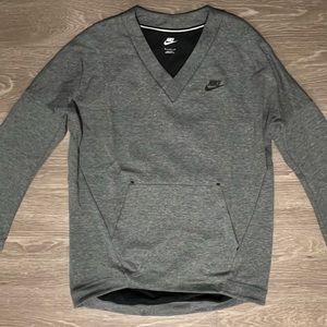 Nike womens s v neck sweatshirt - gray